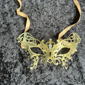 Gold masquerade mask
